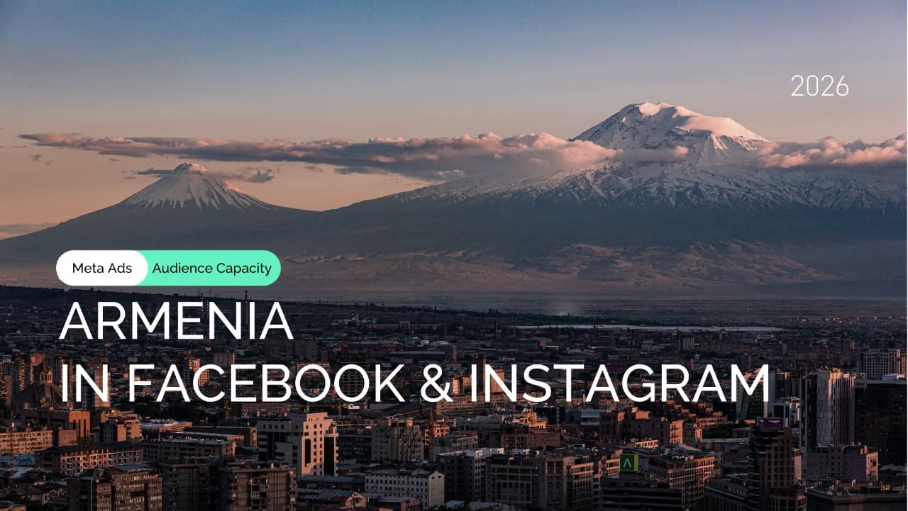 Meta Ads audience in Armenia: Broad 18+ plus Shoppers, Travelers, Parents, and Tech segments