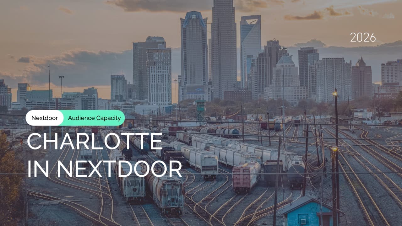 Charlotte, NC Nextdoor Audience Reach by Demographics