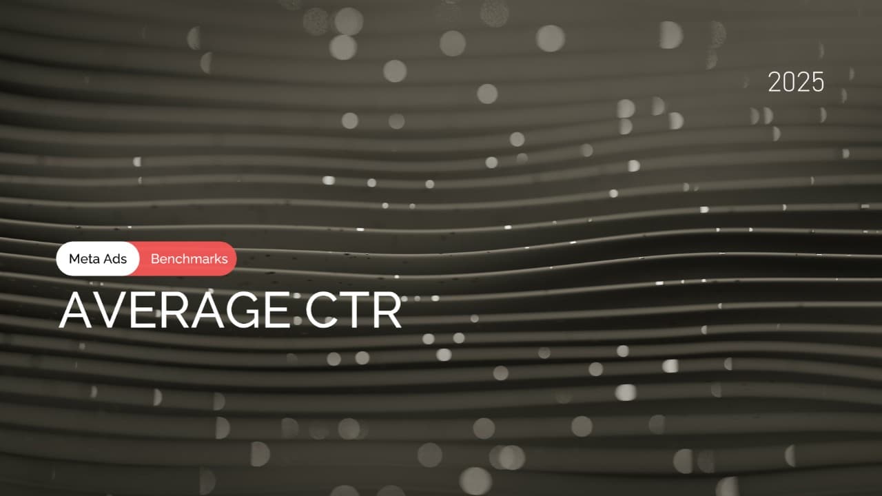 Facebook Ads: Average CTR Benchmarks 2025