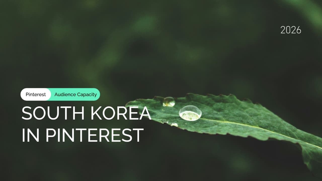 South Korea Pinterest Ad Audience Size by Demographics