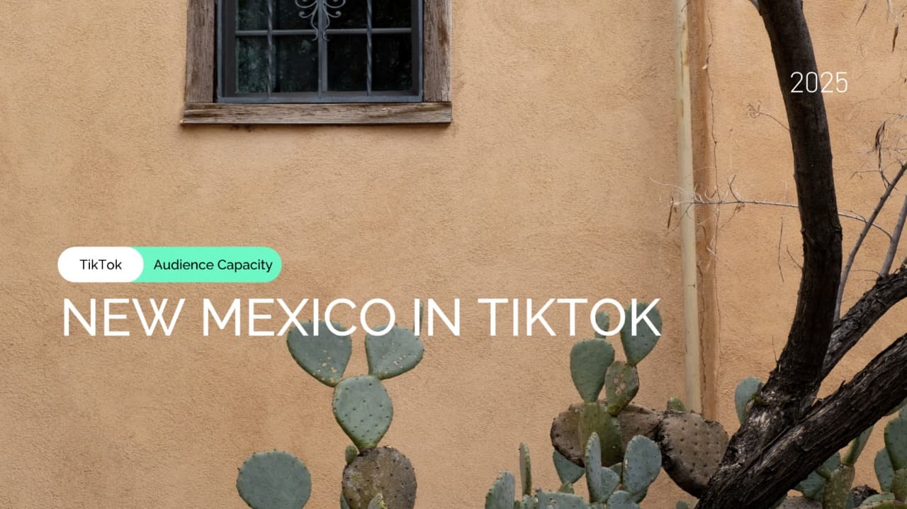 Learn More About New Mexico TikTok Audience: 695K Users, Short Overview